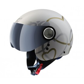 Casco Demi-Jet Osbe Love VR White