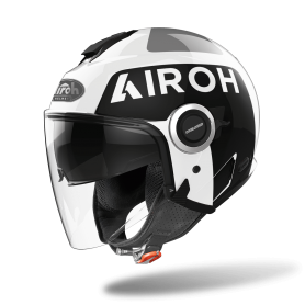 Casco Jet Airoh Helios Up White Gloss - XS