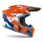Casco Cross Airoh Aviator 3 - Spin Orange Fluo Matt