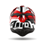 Casco Cross Airoh Aviator 3 - League Red Gloss