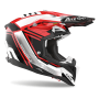 Casco Cross Airoh Aviator 3 - League Red Gloss