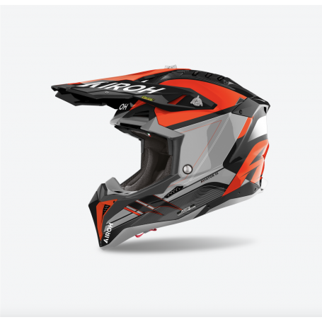 Casco Cross Airoh Aviator 3 - Saber Orange Gloss
