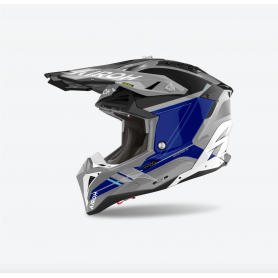 Casco Cross Airoh Aviator 3 - Saber Blue Gloss