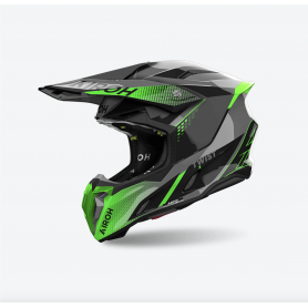 Casco Cross Airoh Twist 3 - Shard Green Gloss