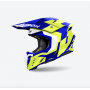 Casco Cross Airoh Twist 3 - Dizzy Blue/Yellow Gloss