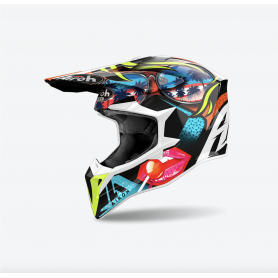 Casco Cross Airoh Wraaap - Lollipop