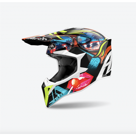 Casco Cross Airoh Wraaap - Lollipop