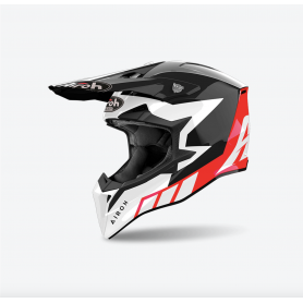 Casco Cross Airoh Wraaap - Reloaded Red Gloss