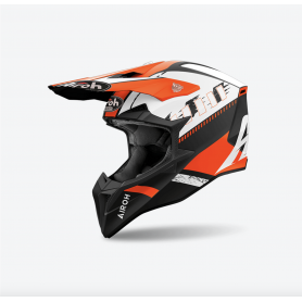 Casco Cross Airoh Wraaap - Feel Orange Matt