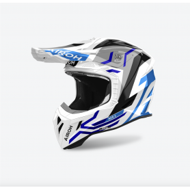 Casco Cross Airoh Aviator ACE 2 - Ground Blue Gloss