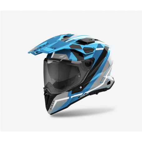 Casco Integrale Airoh Commander 2 Mavick Cerulean Blue Gloss