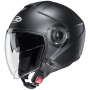 Casco Jet HJC i40 - Solid Semi Opaco Nero