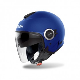 Casco Jet Airoh Helyos Color Blue Matt