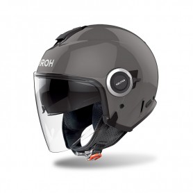 Casco Jet Airoh Helyos Color Dark Grey Gloss